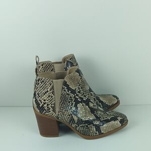 Alta'd State Snakeskin Ankle Boots